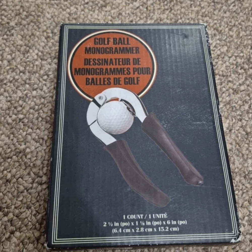 Golf Ball Stainless Steel Monogrammer New In Box